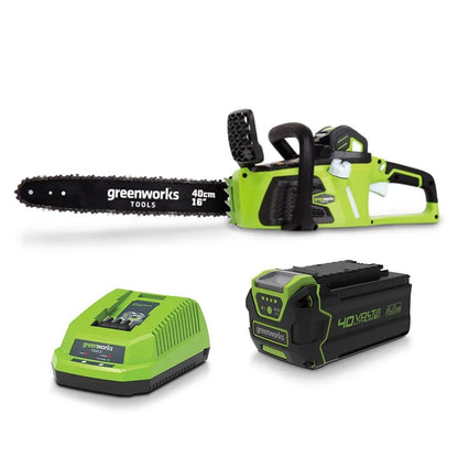 GREENWORKS 40V Brushless 4.0Ah 400mm Chainsaw Kit 20077-Kit