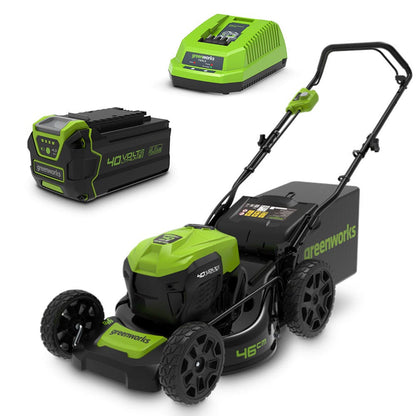 GREENWORKS 40V Brushless 1 x 4.0Ah Lawn Mower Kit 2517507AU