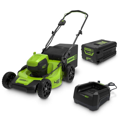 GREENWORKS 60V 1 x 4.0Ah 460mm Lawn Mower Kit 2514807AU