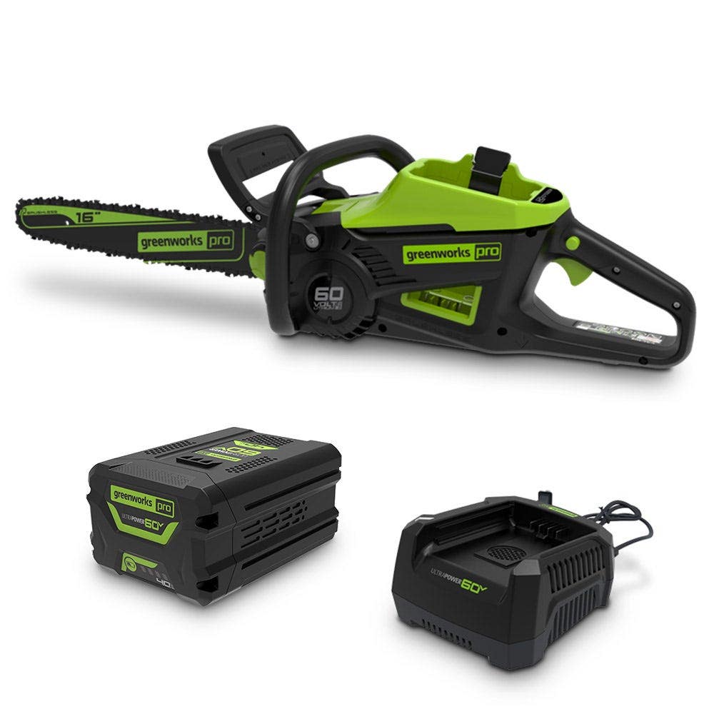 GREENWORKS 60V 1 x 4Ah 400mm (16 ) Chainsaw Kit 2008007AU