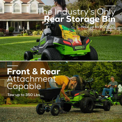 GREENWORKS 6 x 8.0Ah 42 Ride on Mower 7400707AU