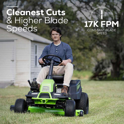 GREENWORKS 6 x 8.0Ah 42 Ride on Mower 7400707AU