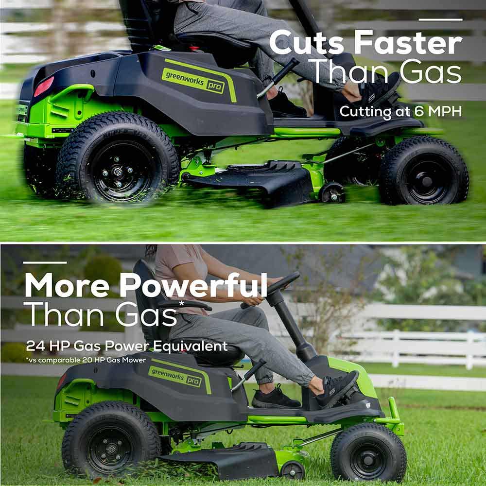 GREENWORKS 6 x 8.0Ah 42 Ride on Mower 7400707AU