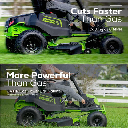 GREENWORKS 6 x 8.0Ah 42 Ride on Mower 7400707AU
