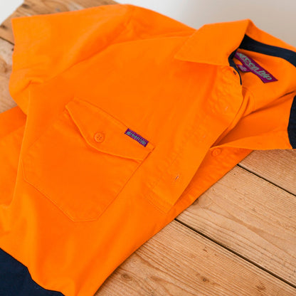 GREEN HIP Hi-Vis Light Weight Shirt Short Sleeves Orange Blue SSS-HIVIS-OB 06
