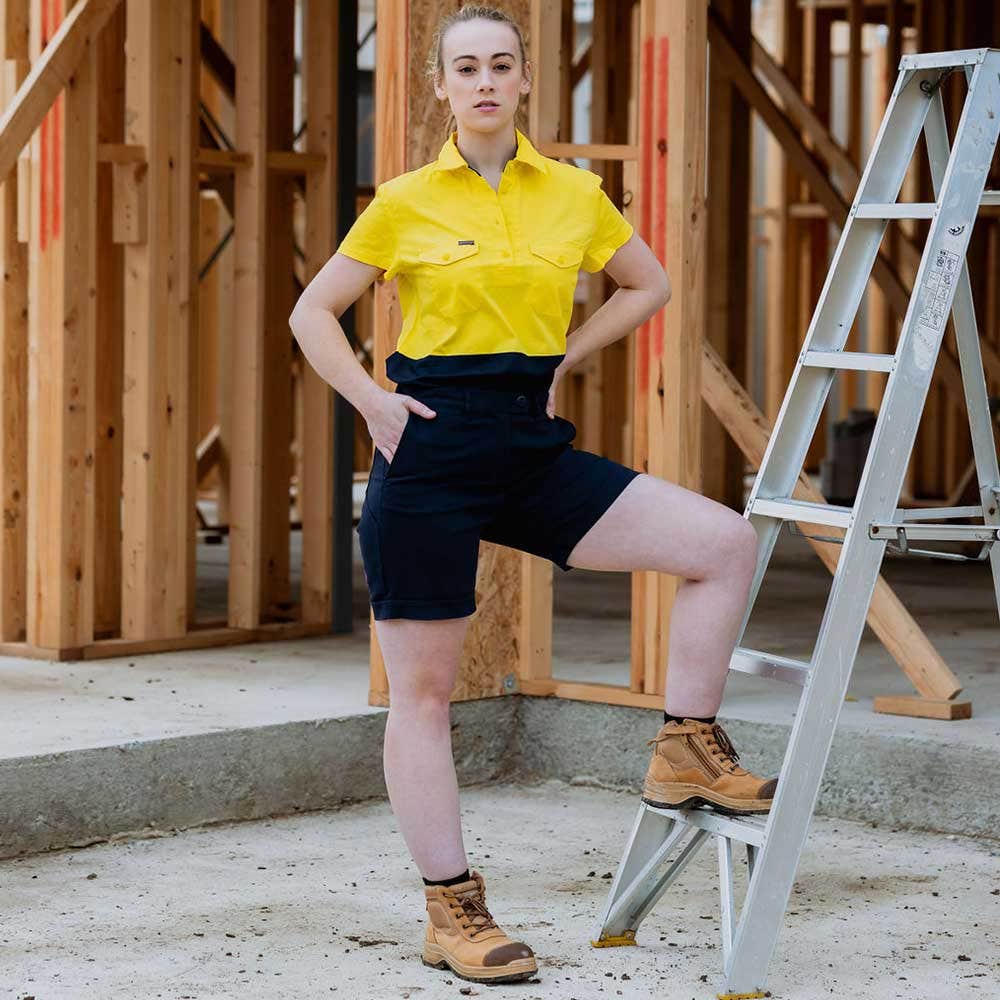 GREEN HIP Hi-Vis Light Weight Shirt Short Sleeves Yellow Blue SSS-HIVIS-YB 06