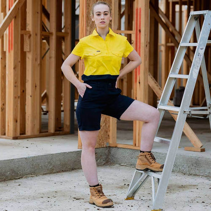 GREEN HIP Hi-Vis Light Weight Shirt Short Sleeves Yellow Blue SSS-HIVIS-YB 06