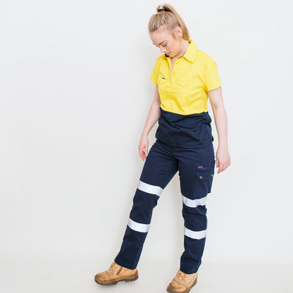 GREEN HIP Hi-Vis Light Weight Shirt Short Sleeves Yellow Blue SSS-HIVIS-YB 06