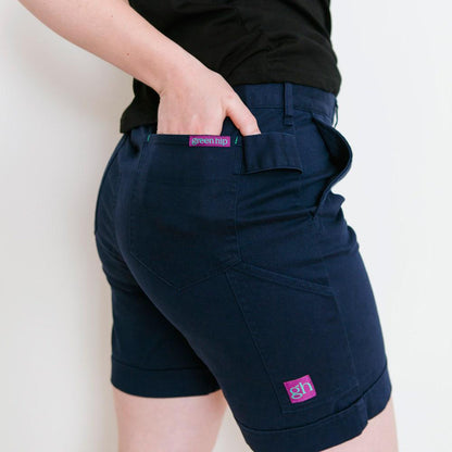 GREEN HIP High Rise Shorts Original Navy Blue S-ORIG-B 06