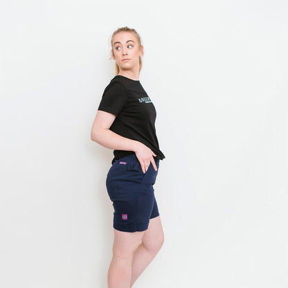 GREEN HIP High Rise Shorts Original Navy Blue S-ORIG-B 06