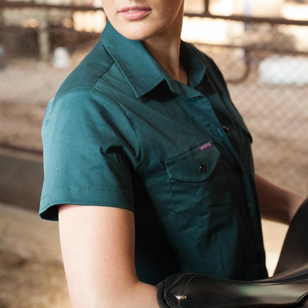 GREEN HIP Light Weight Short Sleeve Ext. Shirt Gardener Green SSS-EXT-G 06