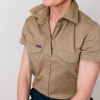 GREEN HIP Light Weight Short Sleeve Ext. Shirt Khaki SSS-EXT-K 06
