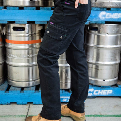 GREEN HIP Mid Rise Pants Give Cargo Black P-GCAR-BLK 06