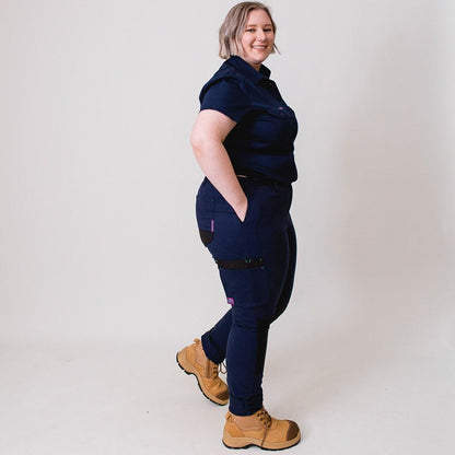 GREEN HIP Pants Cargo Reflective Navy Blue P-SKNY-B 06