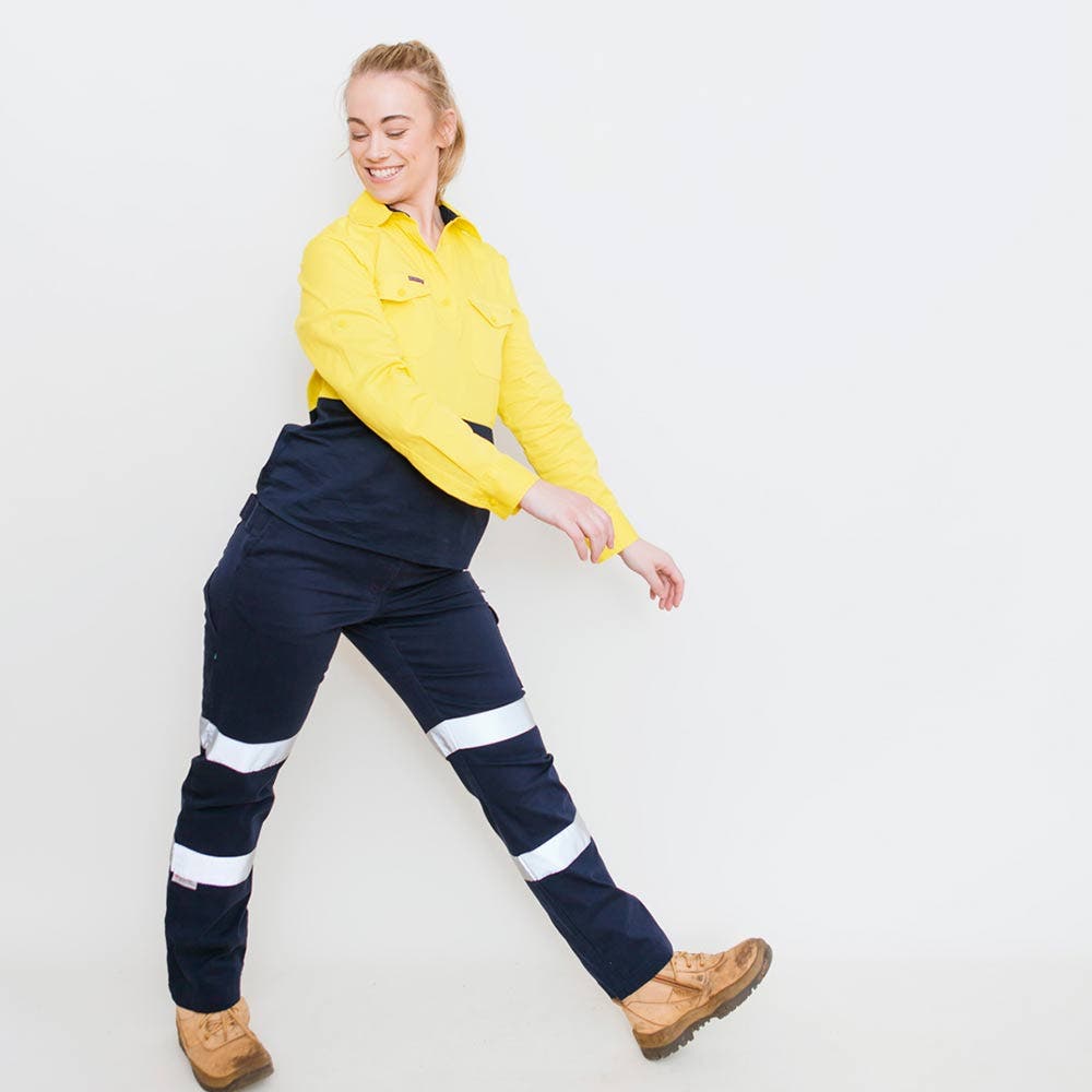 GREEN HIP Pants Cargo Reflective Navy Blue P-CREF-B 06