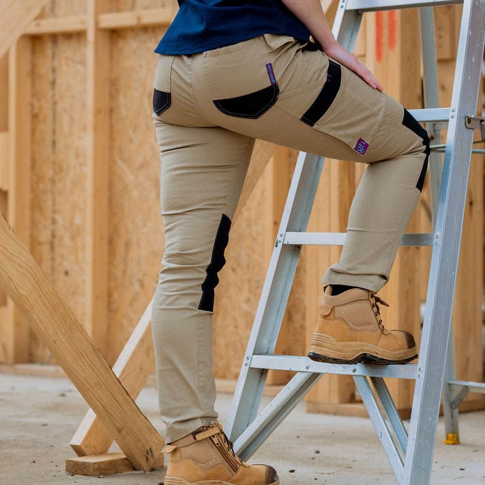 GREEN HIP Pants Cargo Reflective Khaki P-SKNY-K 06