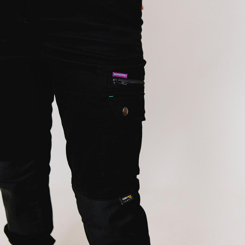 GREEN HIP Pants Cargo Reflective Navy Blue P-SKNY-B 06