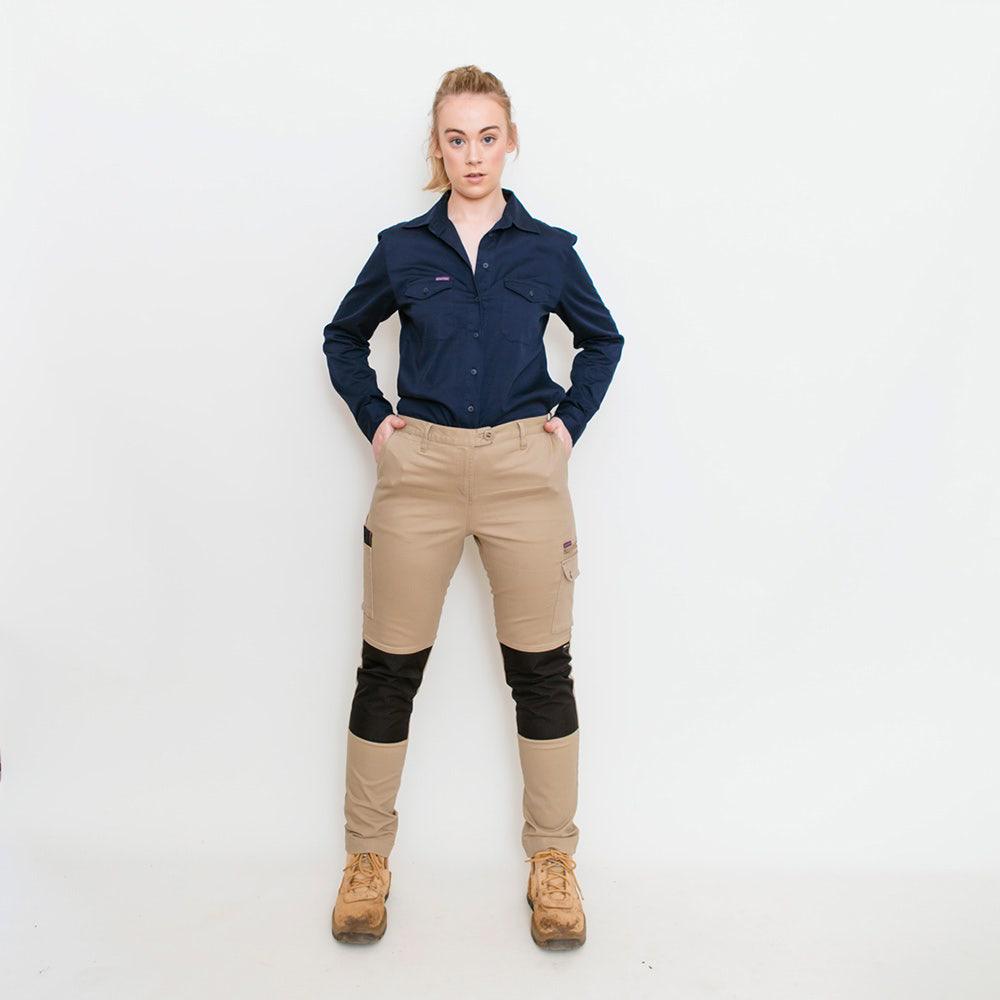 GREEN HIP Pants Cargo Reflective Khaki P-SKNY-K 06