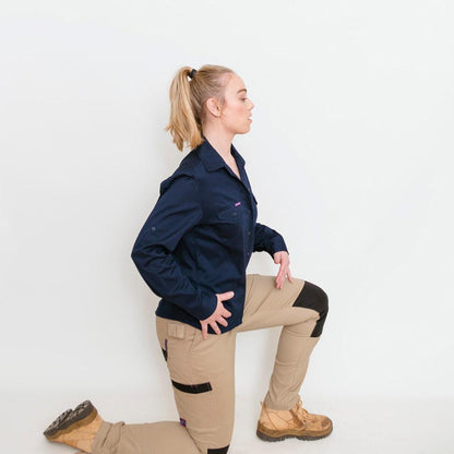 GREEN HIP Pants Cargo Reflective Khaki P-SKNY-K 06