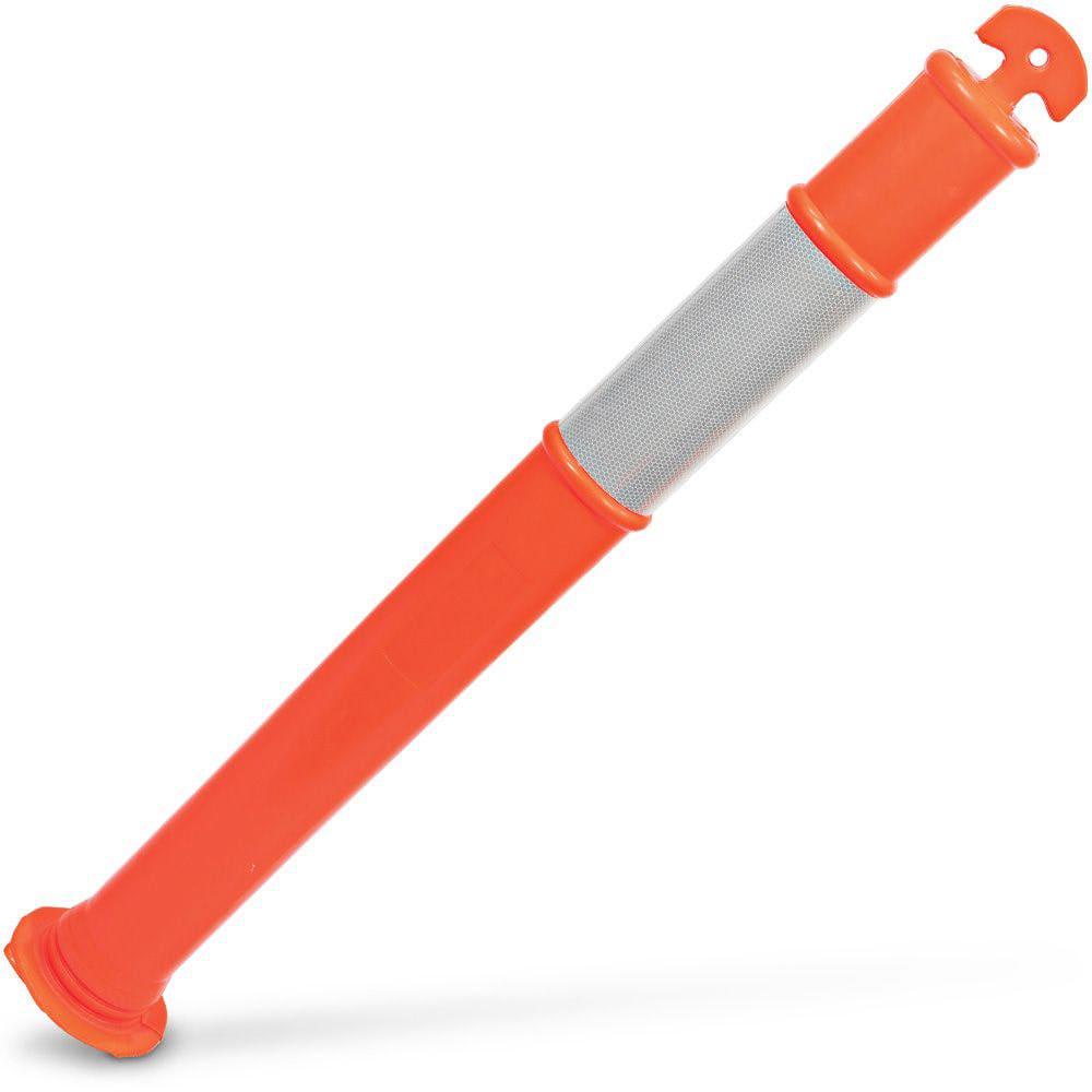 GUARDALL 1100x100mm Bollard w 6kg Base Day and Night TTKIT720