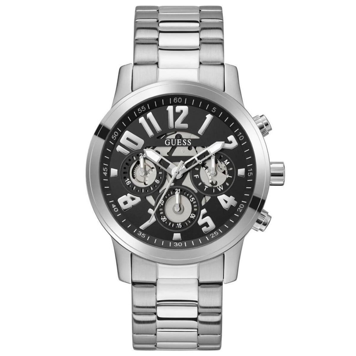 GUESS Parker Silver Tone Multifunction Men's Watch GW0627G1