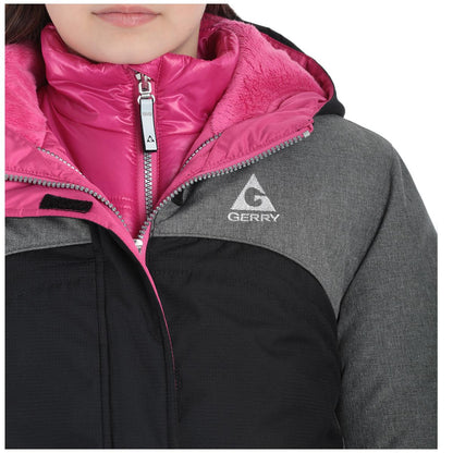Gerry Girls' Ski Jacket and Beanie Black