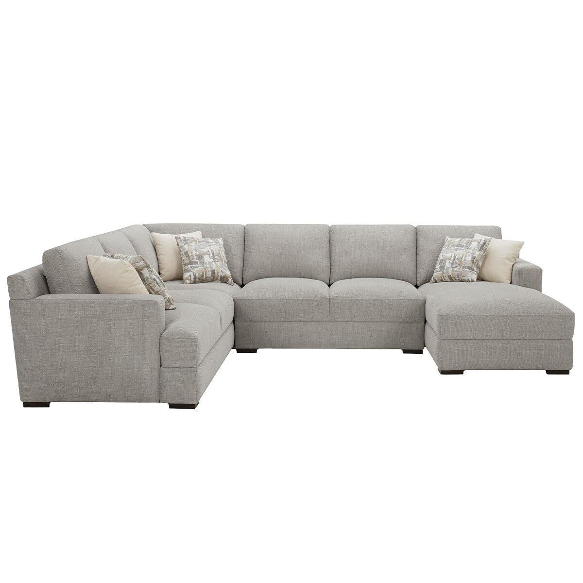 Gilman Creek Fabric Sectional With Ottoman 4 Piece
