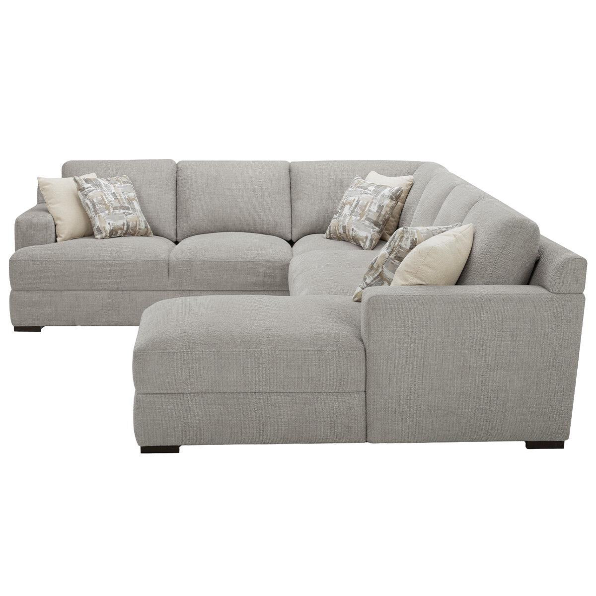 Gilman Creek Fabric Sectional With Ottoman 4 Piece