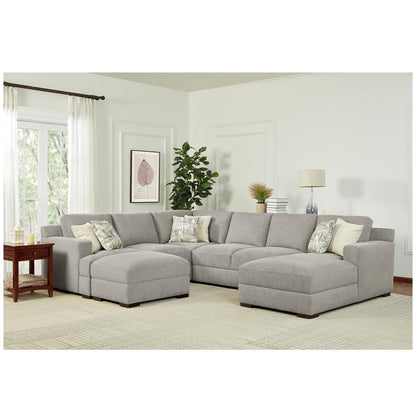 Gilman Creek Fabric Sectional With Ottoman 4 Piece