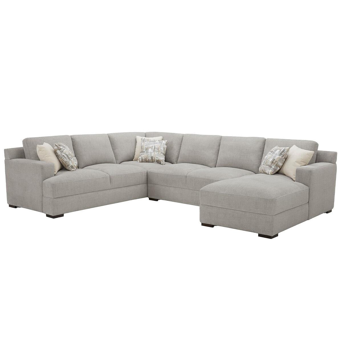 Gilman Creek Fabric Sectional With Ottoman 4 Piece