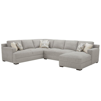 Gilman Creek Fabric Sectional With Ottoman 4 Piece