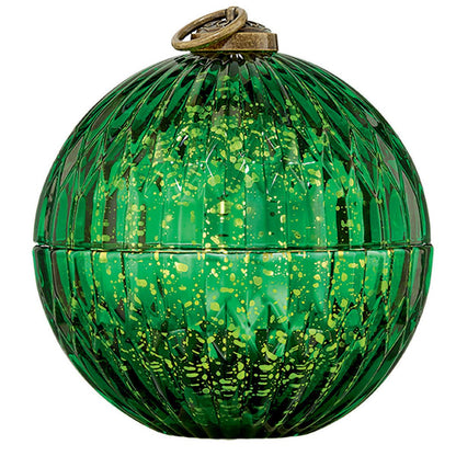 Glass Ornament With LED Candle Set 3 Piece