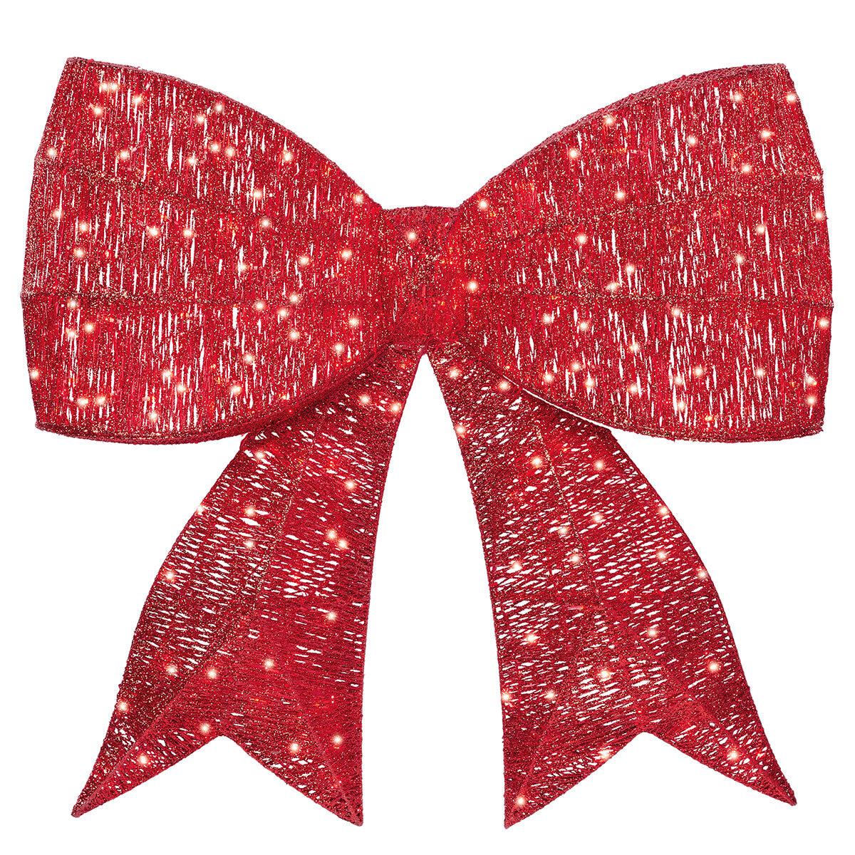 Glitter Bow With LED Lights