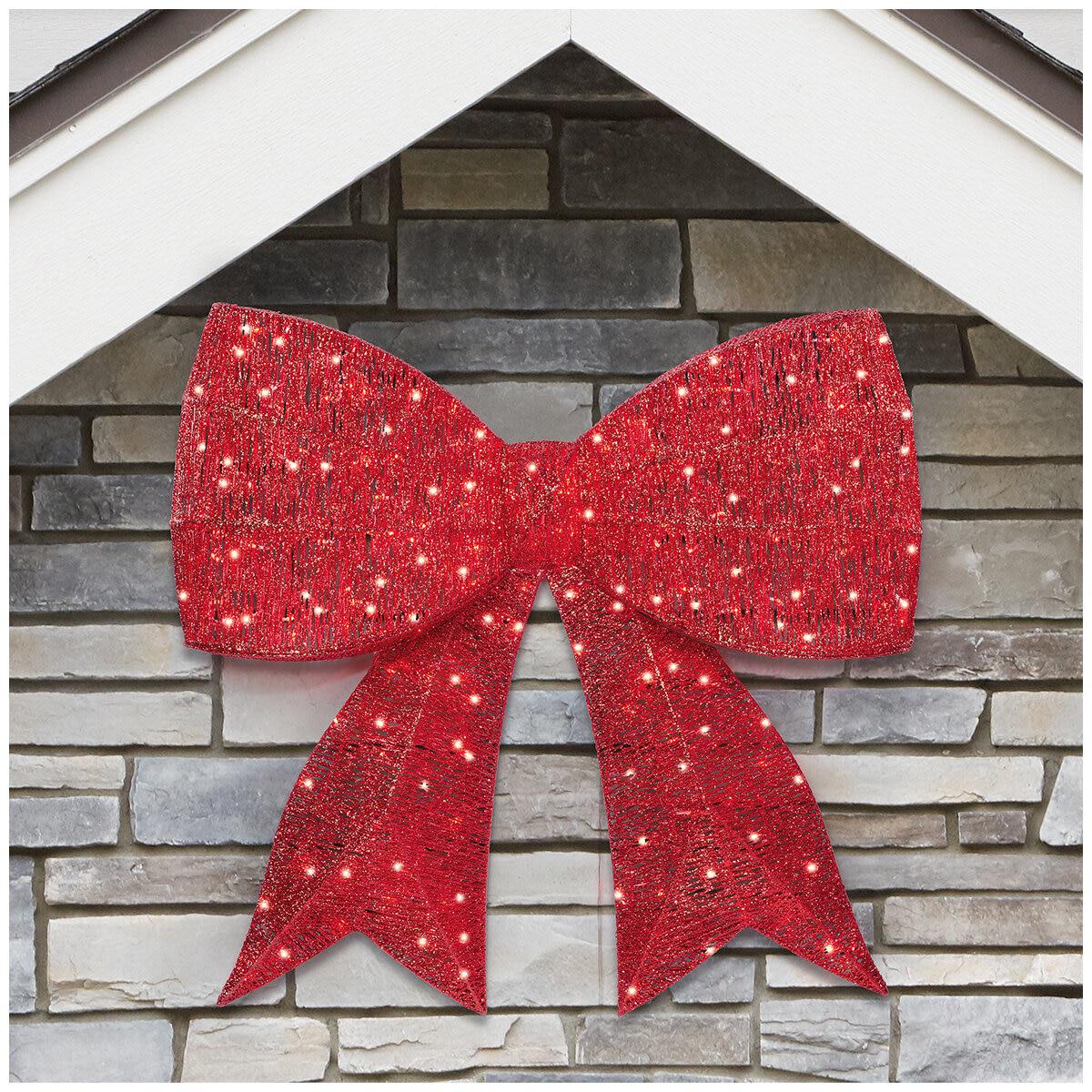 Glitter Bow With LED Lights