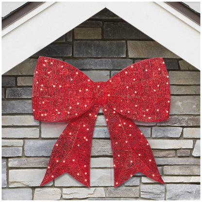 Glitter Bow With LED Lights