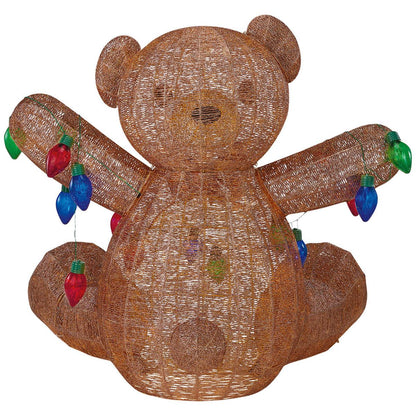 Glitter String Bear With C Bulbs And 450 Led Lights 1.5M