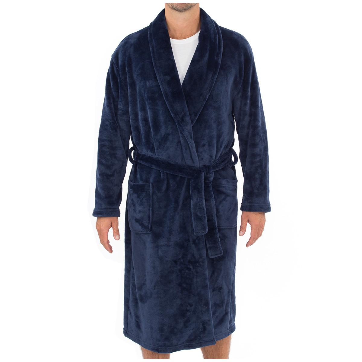 Gloster Men's Fleece Shawl Collar Robe