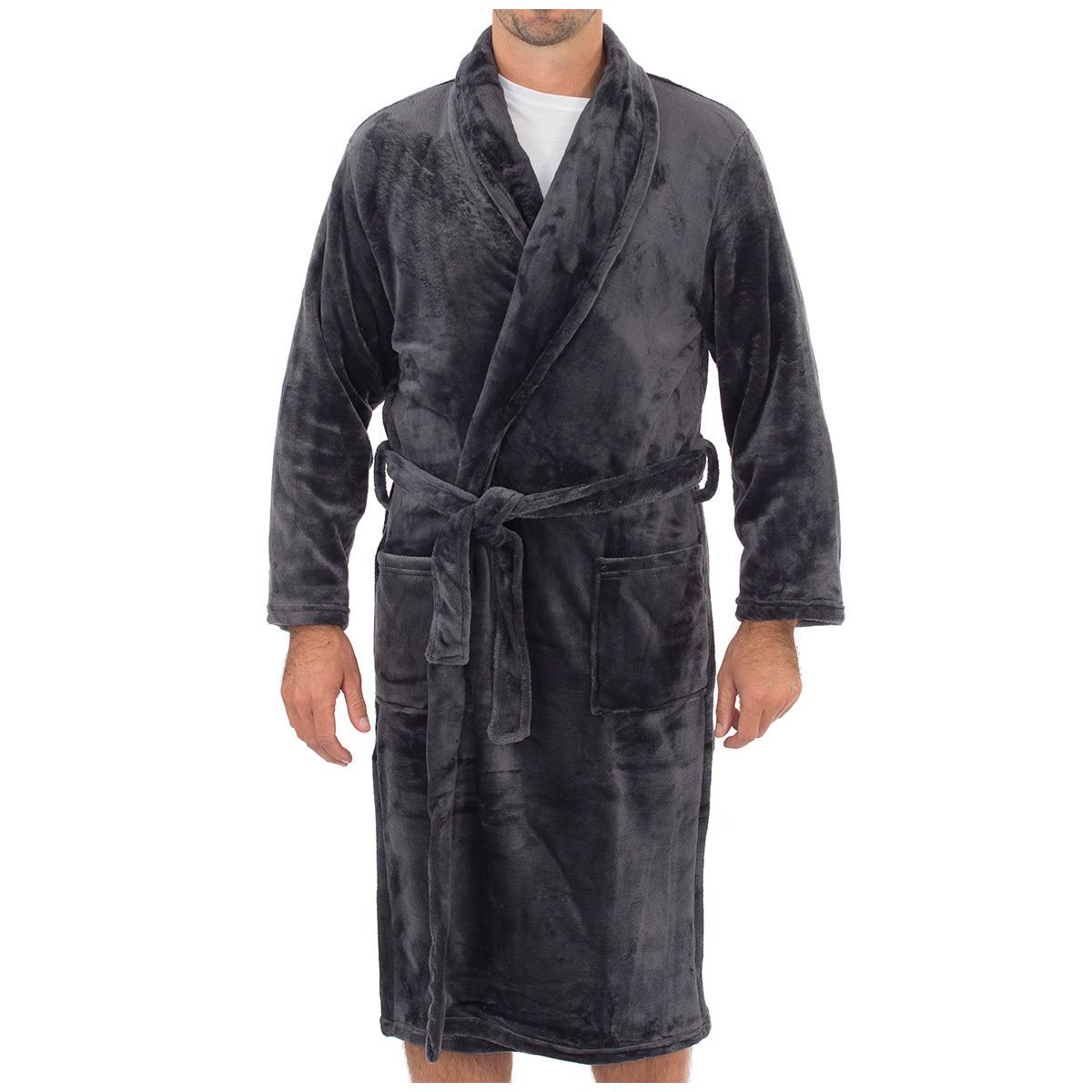 Gloster Men's Fleece Shawl Collar Robe