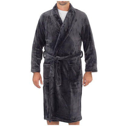 Gloster Men's Fleece Shawl Collar Robe