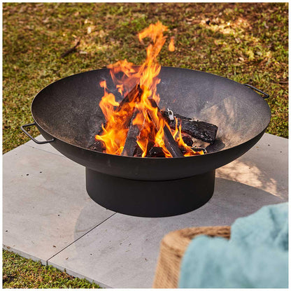 Glow Brooklyn Large Bowl Fire Pit 80cm Black