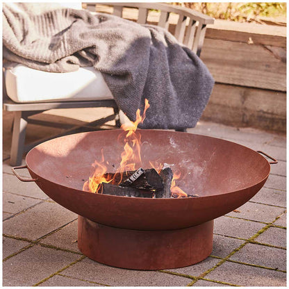 Glow Brooklyn Large Bowl Fire Pit 80cm Black