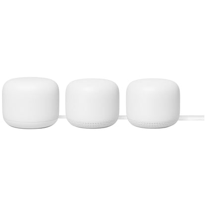Google Nest Wi-Fi 3 Pack Router Base And 2 Wi-Fi Extender Points GA00823-AU