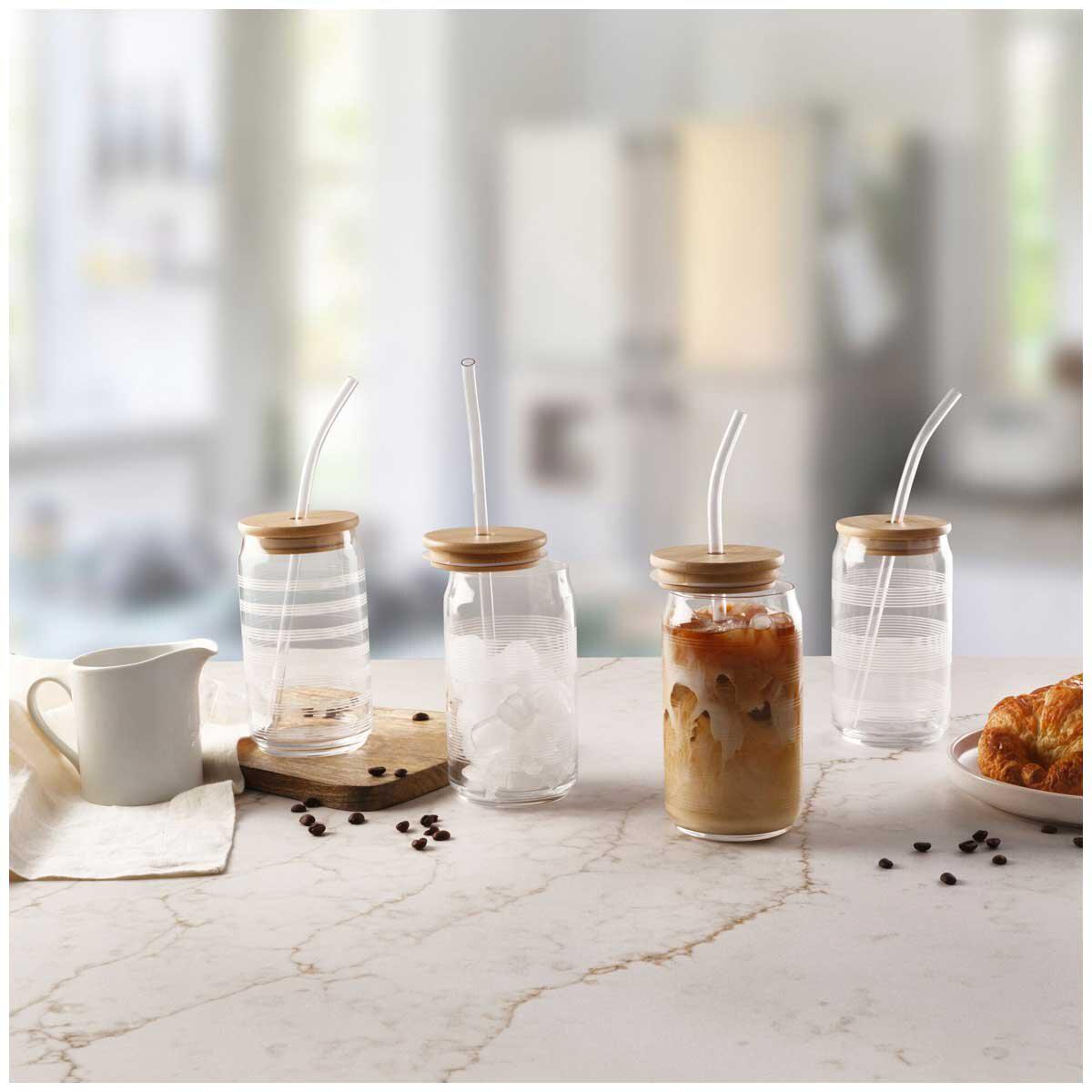 Gourmet Basics By Mikasa Set Of 4 Glass Tumblers