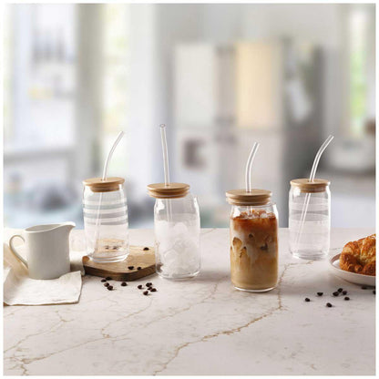 Gourmet Basics By Mikasa Set Of 4 Glass Tumblers