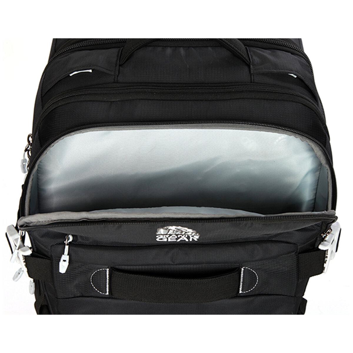 Granite Gear Wheeled Duffle With Backpack Strap Black