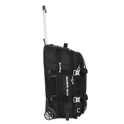 Granite Gear Wheeled Duffle With Backpack Strap Black