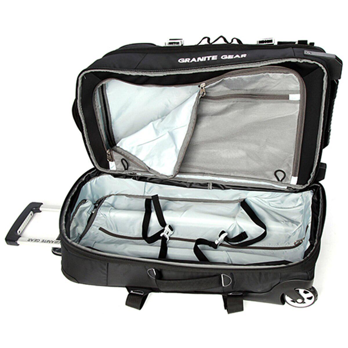 Granite Gear Wheeled Duffle With Backpack Strap Black