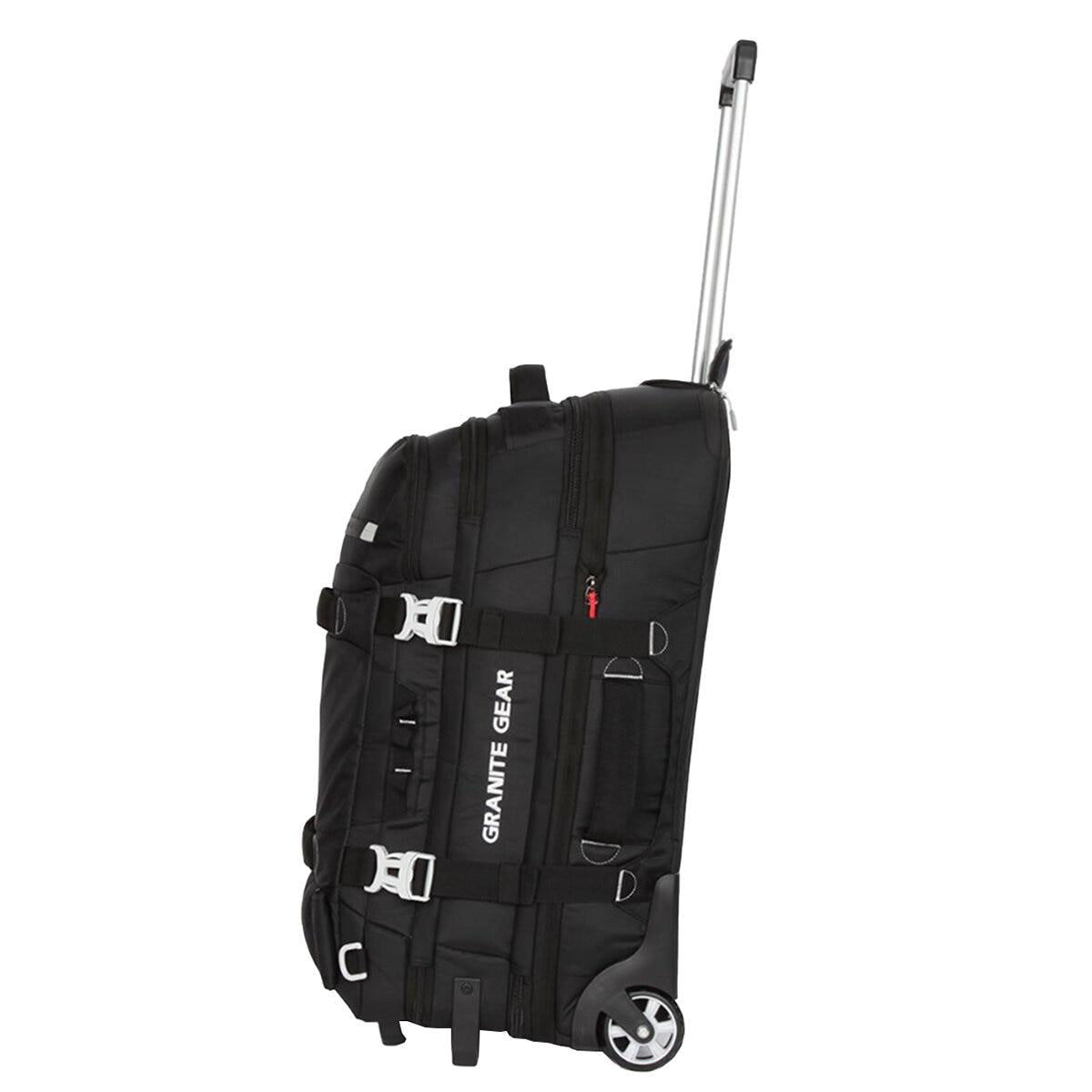Granite Gear Wheeled Duffle With Backpack Strap Black