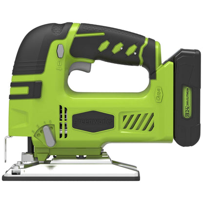 Greenworks 24V Brushless Jigsaw Kit With Battery And Charger