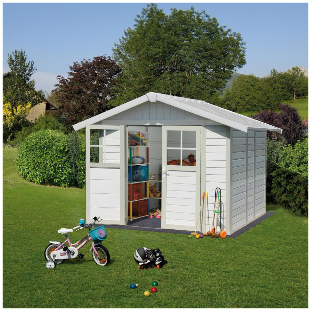Grosfillex Floor Tile Kit for Garden Shelter 7.5M2 Charcoal Slate
